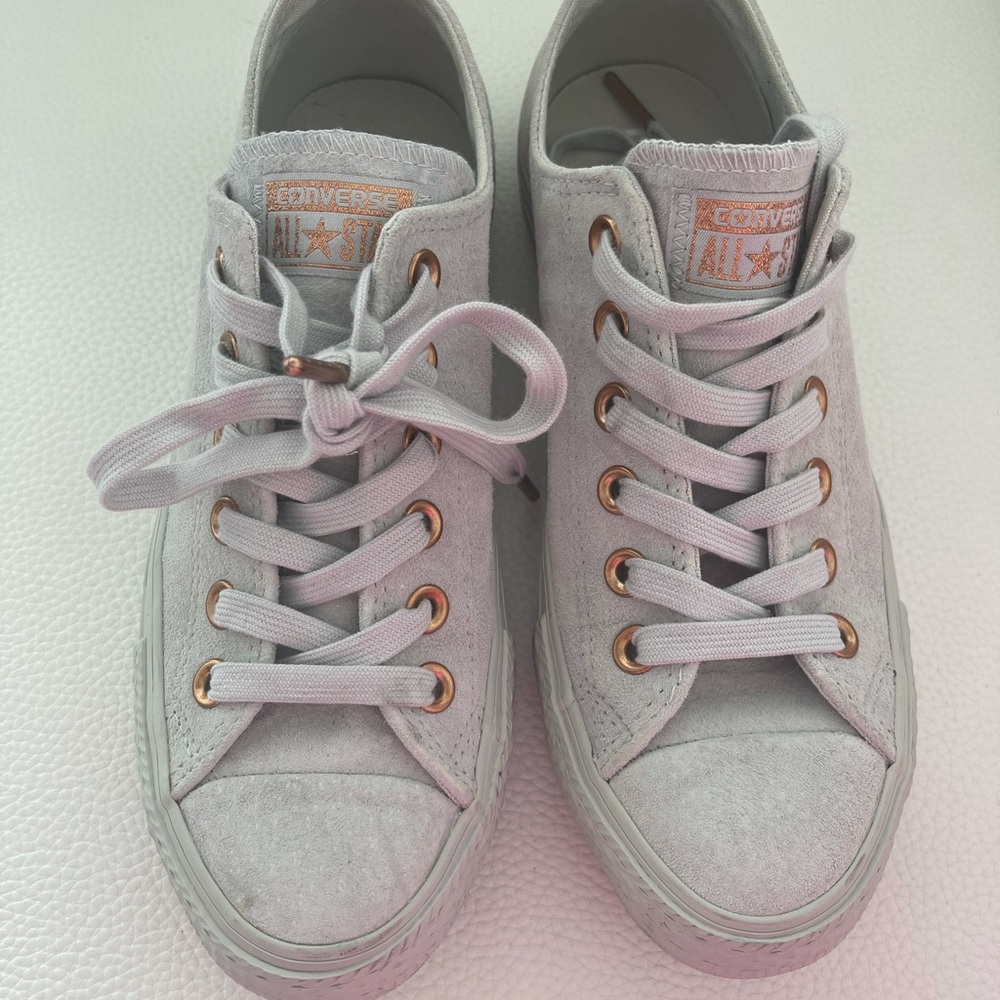 Converse grey & rose gold limited edition